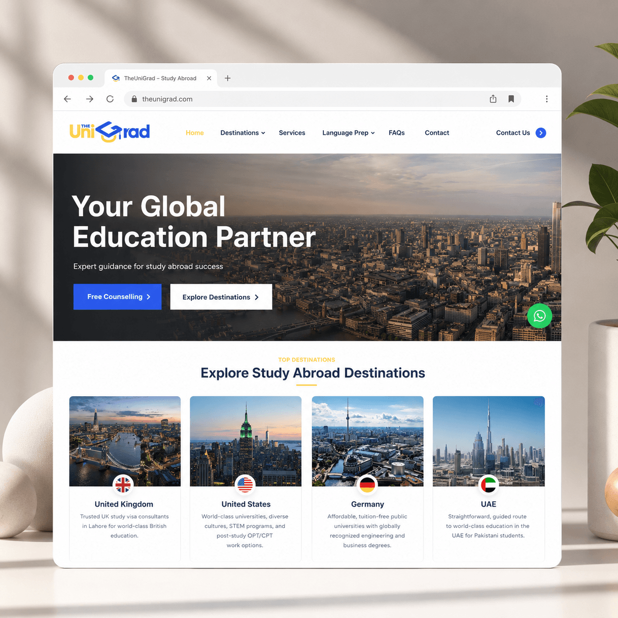 TheUniGrad project preview